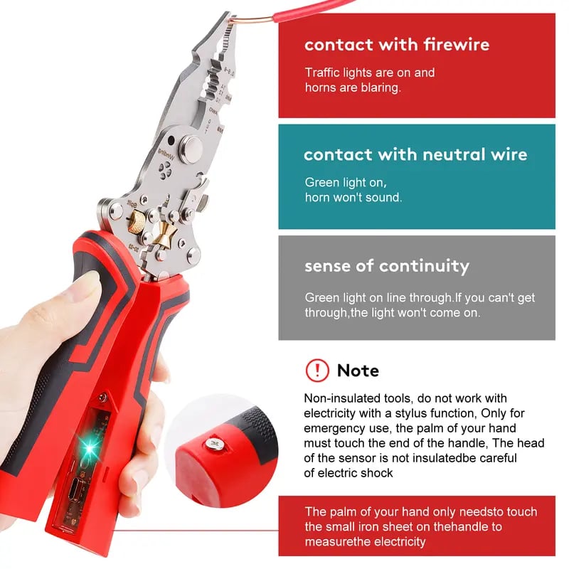 🔧 16-in-1 Multifunctional Wire Stripper Twister – Professional Electrical Tool