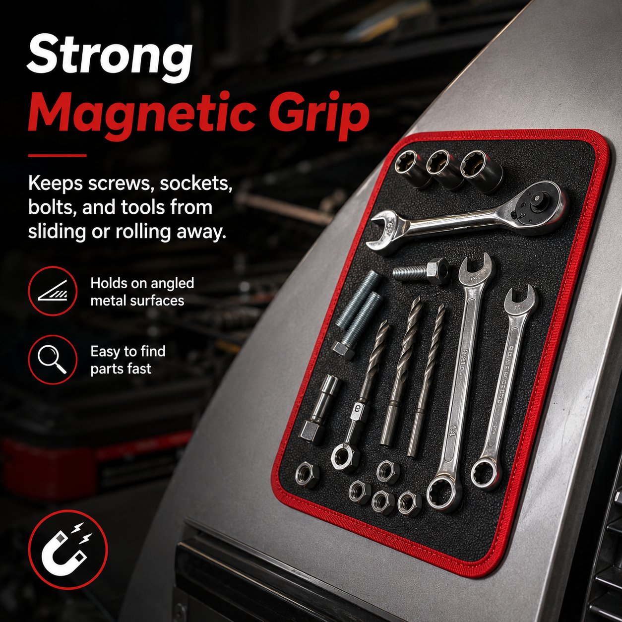 🧲 Flexible Magnetic Tool Mat