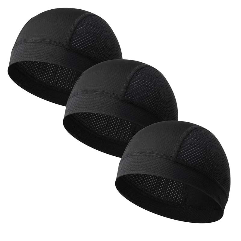 🧢 2 Pack Breathable Skull Cap for Men | Lightweight Sweat-Wicking Head Wrap & Helmet Liner for Cycling, Running & Motorcycling