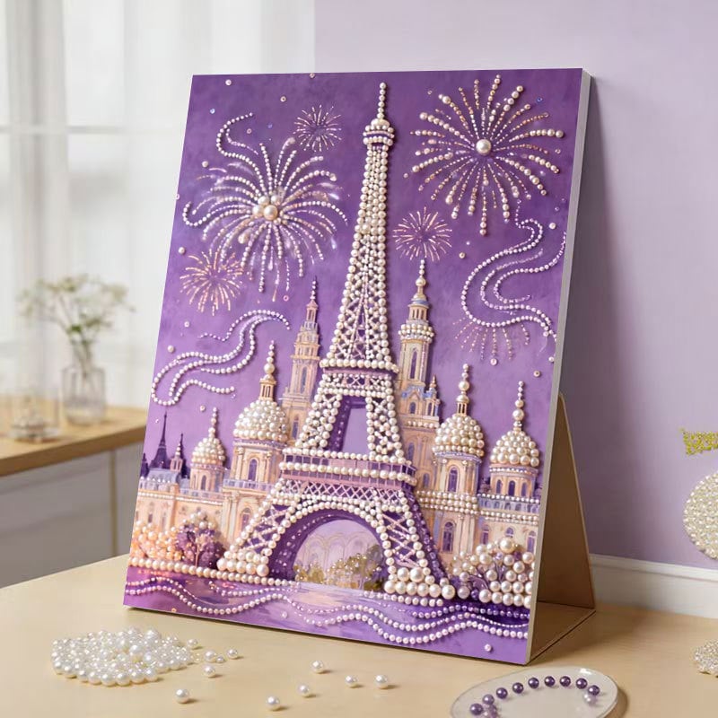 🔥Last Day 50% OFF - 🏰✨DIY Beaded Art Kit - Castle Pearl Painting🎇