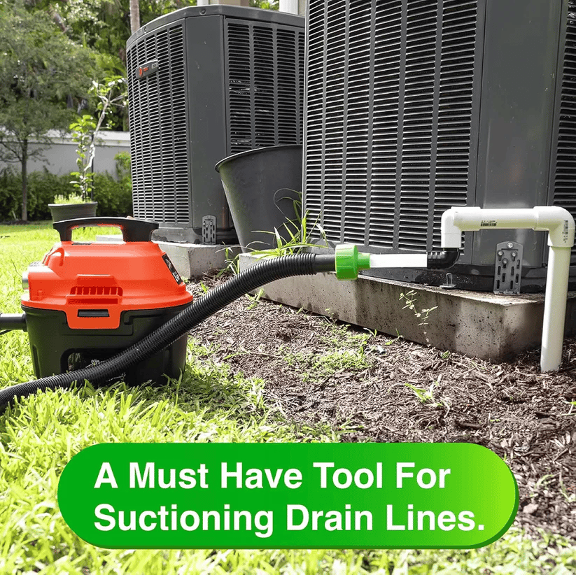 ❄️ AC Drain Line Cleaner Adapter — Rapid PVC Unclogging Tool, Stop AC Leaks & Save $200+ in Repair Fees