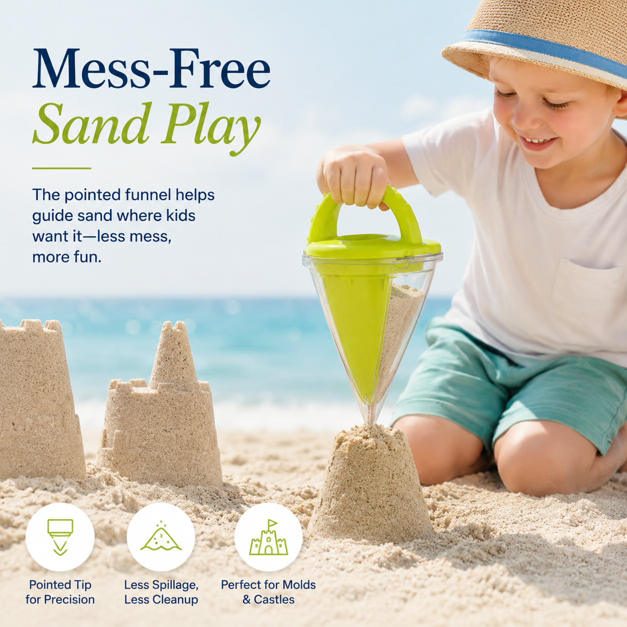 🏖️Spilling Funnel Sand and Water Mixing Toy