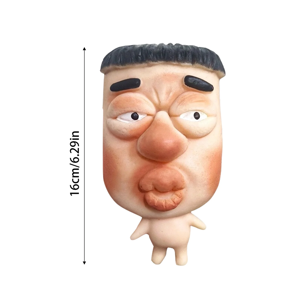 Refillable GrumpFace Sensory Squishy Toy for Stress Relief