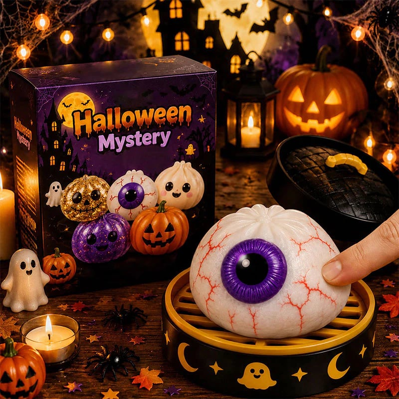 🎃 Halloween Dumpling Squeeze Squishy Toy