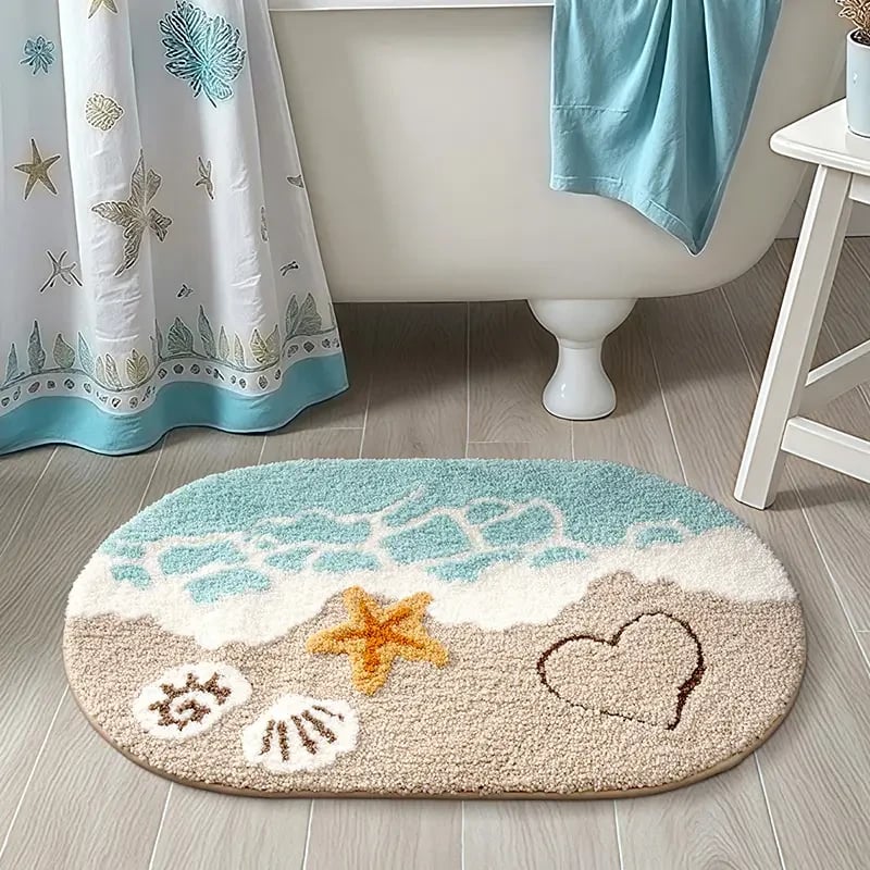 🔥HOT SALE 49% OFF - Ocean-Inspired Premium Microfiber Bath Rug