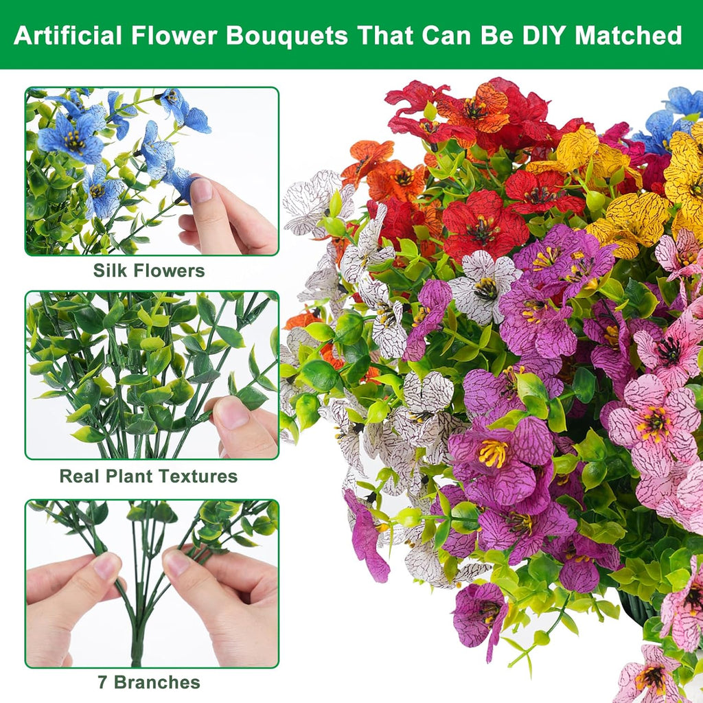 💐 UV-Resistant Colorful Artificial Flowers – 49% OFF Today Only 🌸
