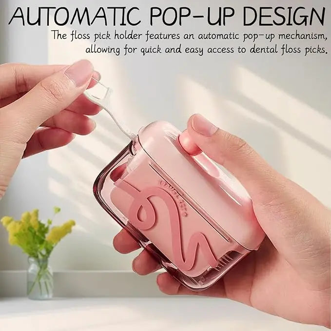 Travel-sized storage case with automatic pop-up dispenser, portable & refillable