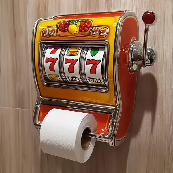 🔥Limited Edition✔️Slot Machine Toilet Roll Holder