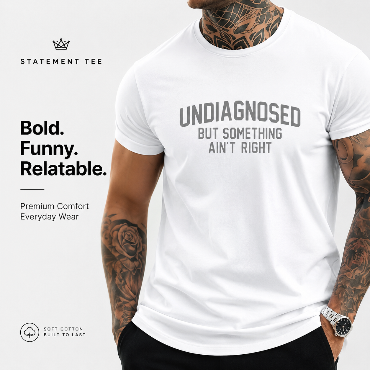 Undiagnosed But Something Ain't Right T-ShirtðŸ¤¯ðŸ“£