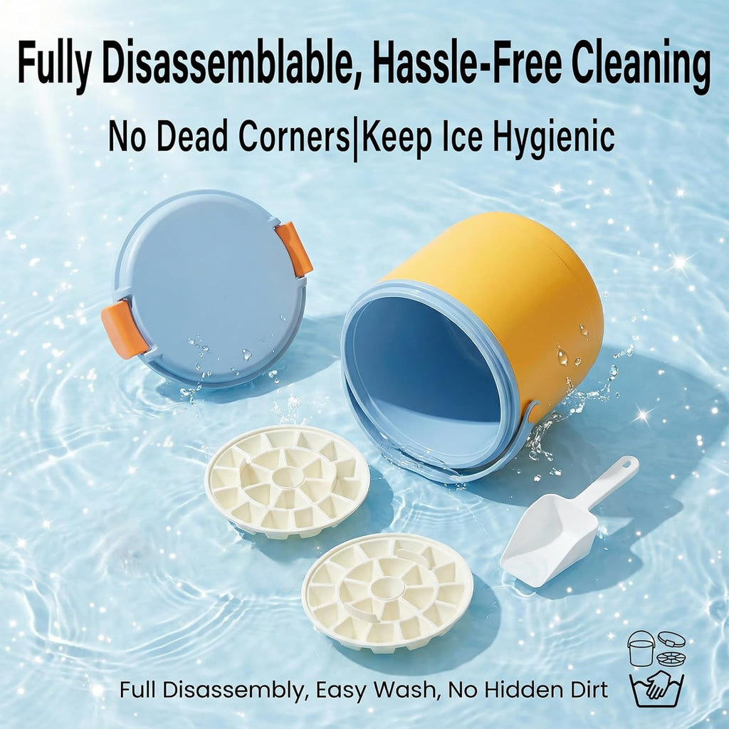 2-in-1 Ice Bucket Ice Bucket with Lid and Ice Tray