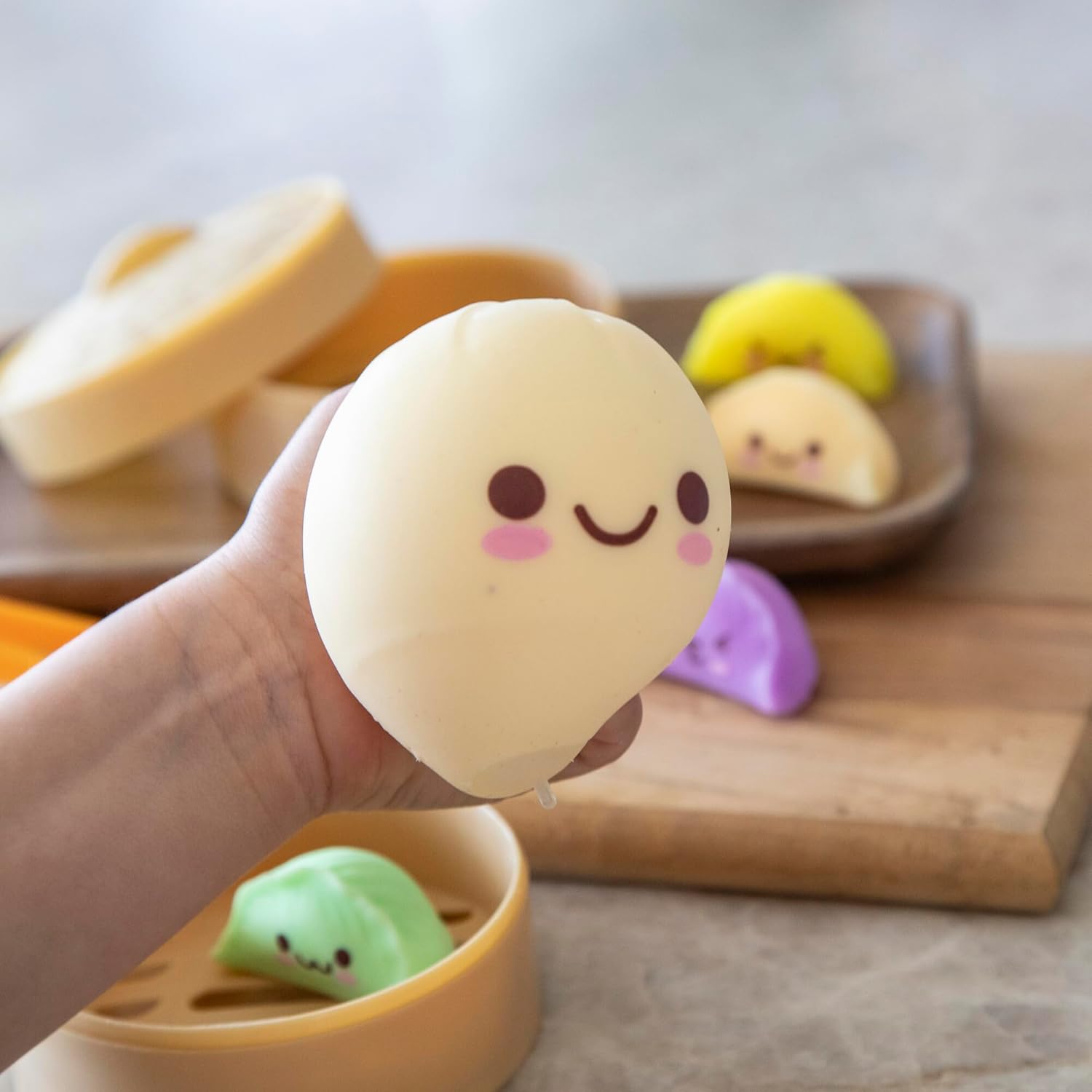 😋12PCS Cute Big Bun Squishy Toys – Super Soft Stress Relief Fidget Set 🍞✨