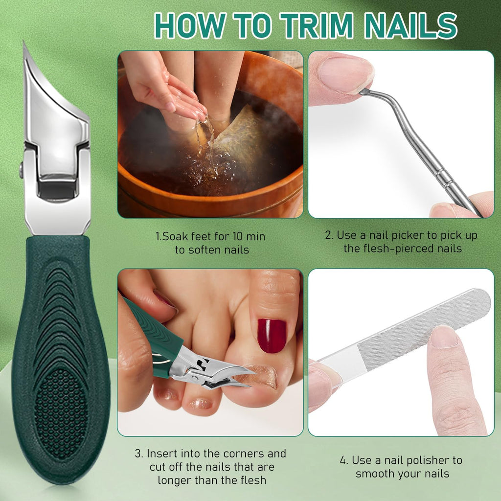 3-Piece Sets of Eagle Beak Beveled Nails Clippers