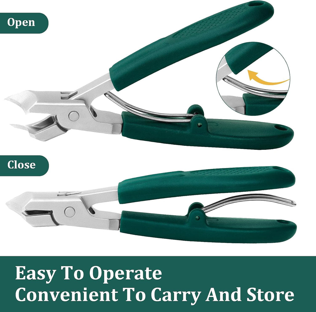 3Pcs Eagle-Beak Ingrown Toenail Clipper  – Ultra Sharp, Precision 30° Curved Blade, Splash-Proof