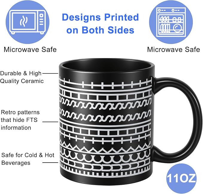 Birthday Gifts for Women，Funny Gag Gifts for Men, Hidden Message Ceramic Coffee Mug, White Elephant Gifts, Unique Office Prank Gag Gifts for Coworkers Coffee Lover