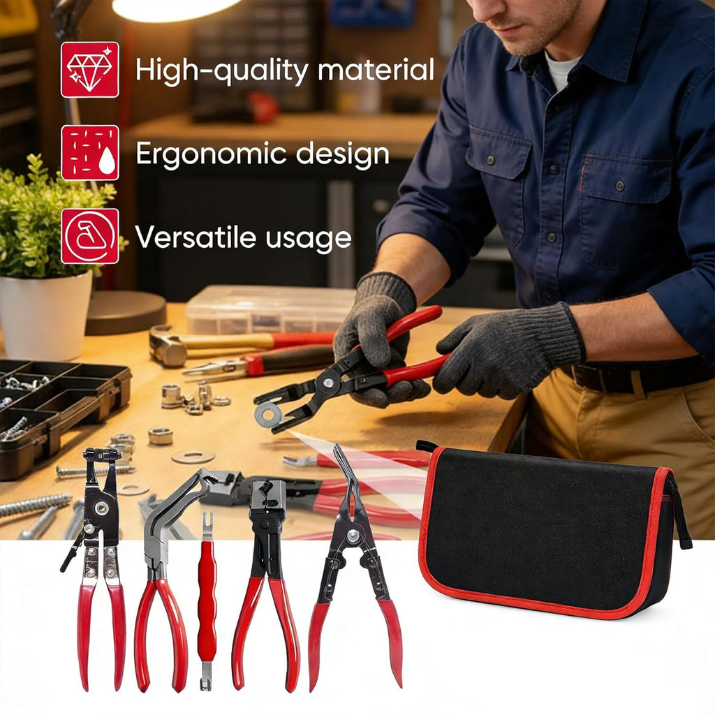 5PCS Automotive Electrical Disconnect Pliers Tool Set