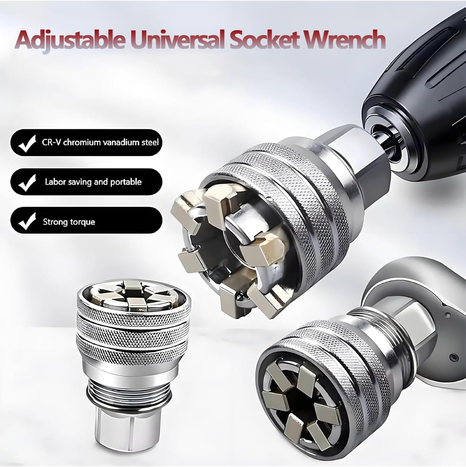 🚗BUY 2 FREE SHIPPING🔥 Multi-Function Universal Socket Wrench Tool