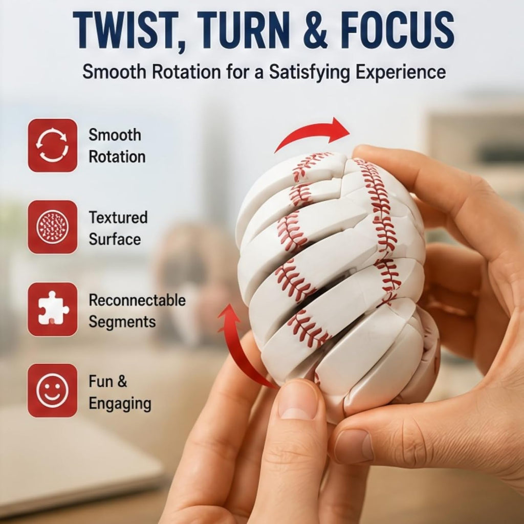 ⚾ Transforming Sports Ball Fidget Toy – Fun, Flexible & Addictive