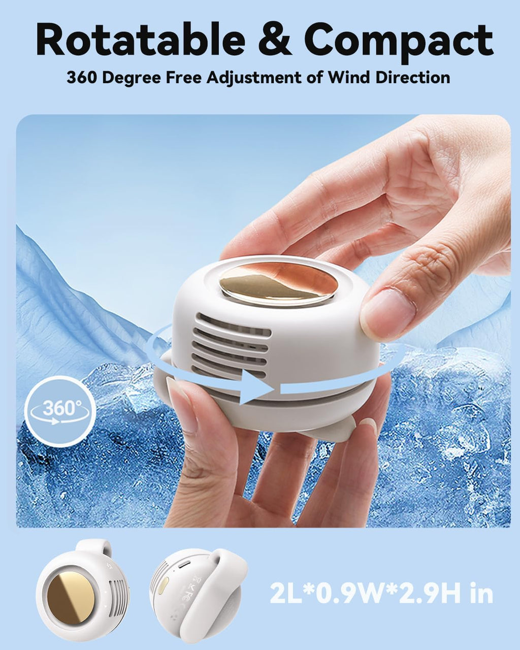 🎁Portable Clip-On Fan – 360° Adjustable
