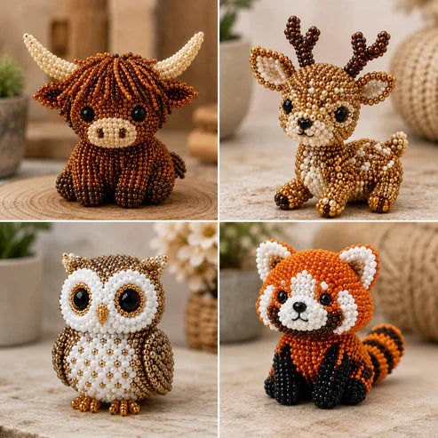 ⏰LAST DAY $20 OFF - 🧵✨ Tiny 3D Beaded Animal DIY Kit!!!
