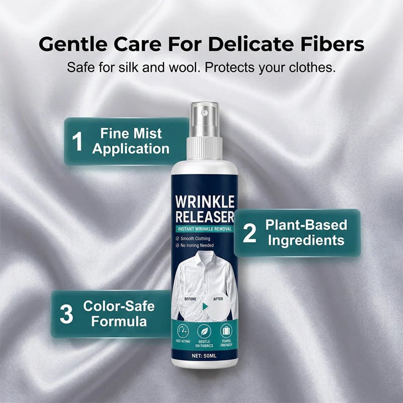 👔✨ Instant wrinkle release – no iron, travel-ready, static-free & fresh