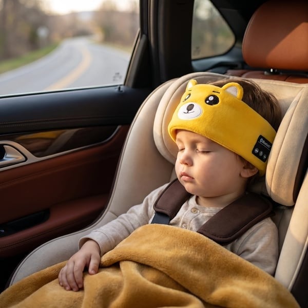 🔥LAST DAY 49% OFF -🎧 Kids’ Animal Bluetooth Sleep Headband Headphones