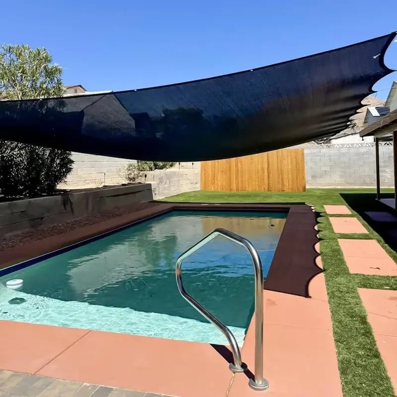 🎖️90% Blackout Cloth (Black) - 10 x 13ft UV-Resistant Shade Net with Reinforced Rivets