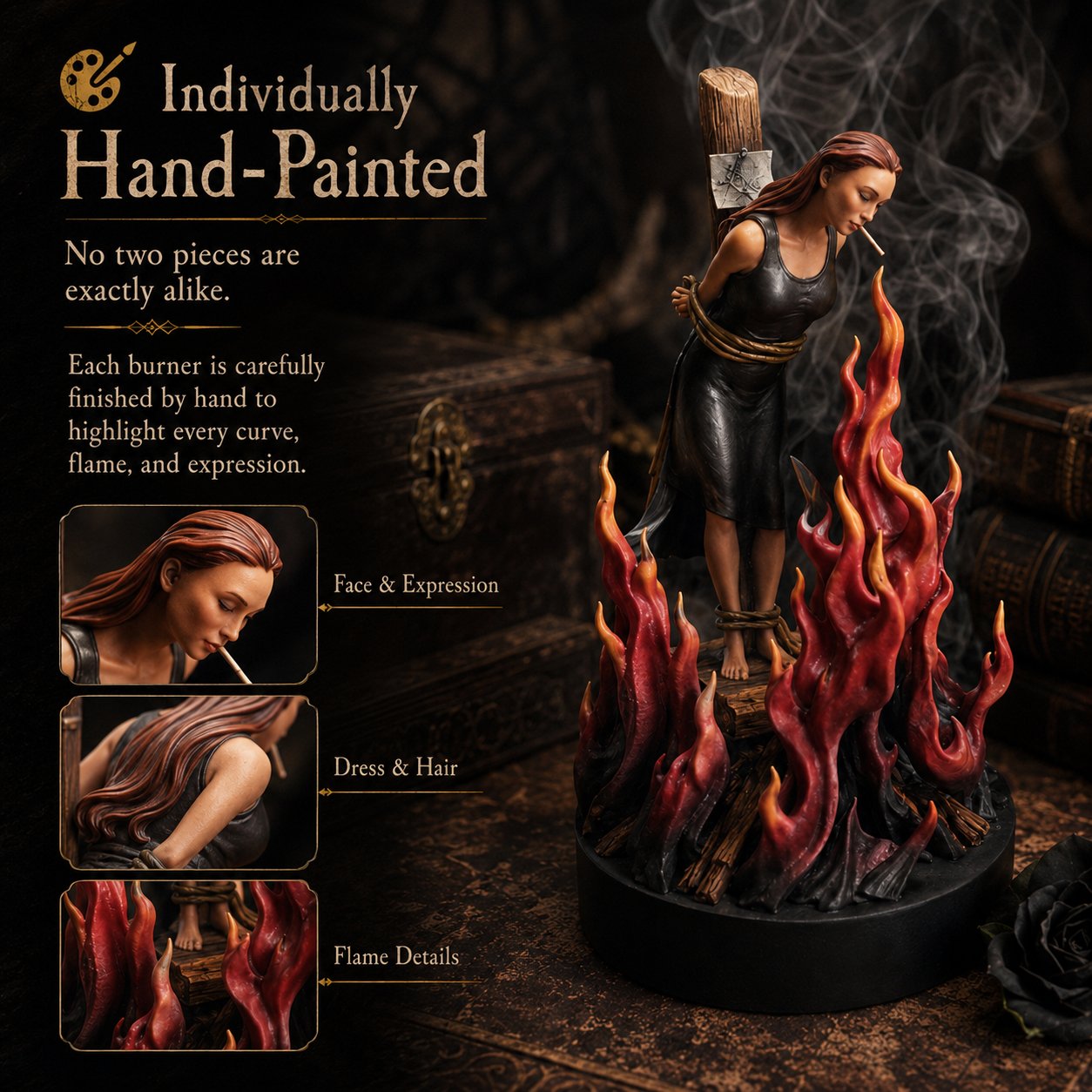 🔥 Flamebound Witch Incense Burner