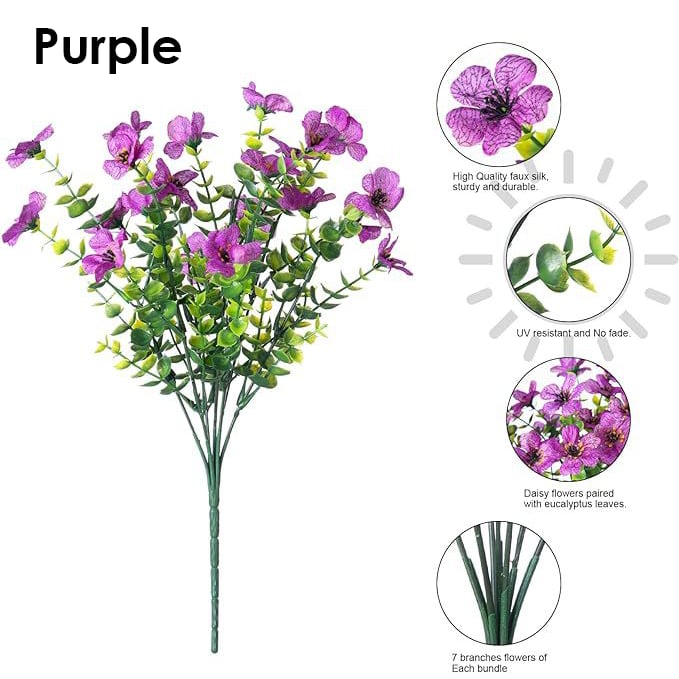💐 UV-Resistant Colorful Artificial Flowers – 49% OFF Today Only 🌸