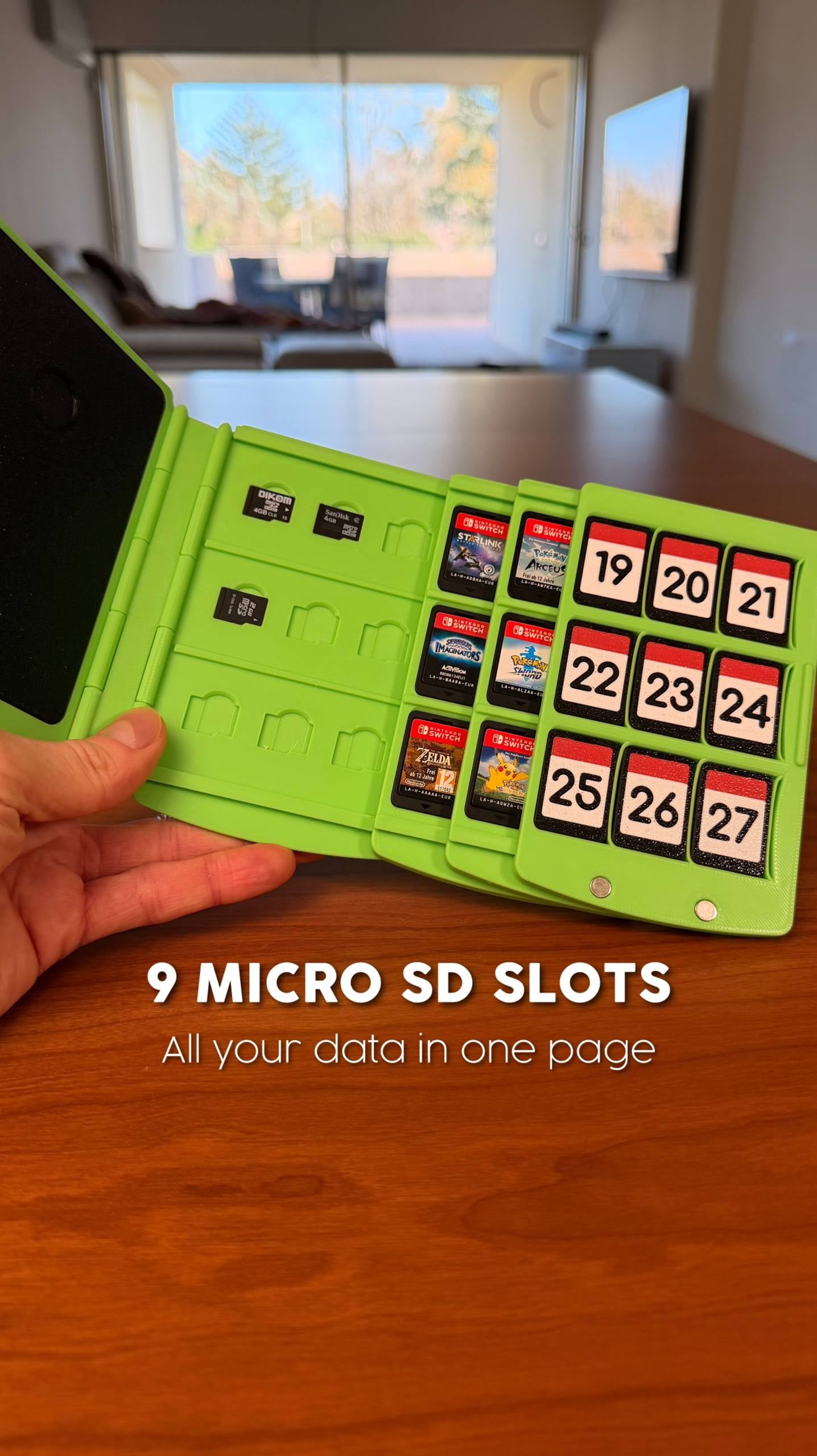 🎮Gaming Card Organizer Case | Compact Holder for Game & Memory Cards