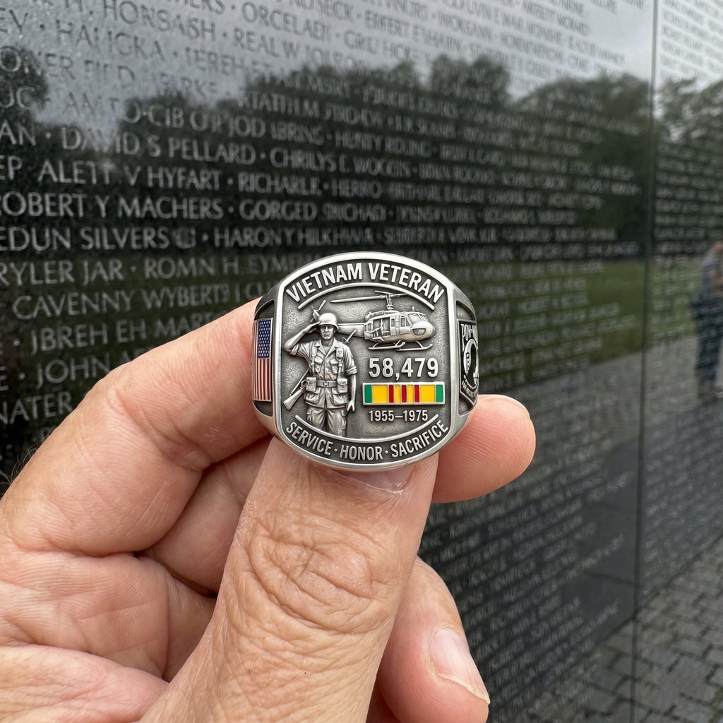 Vietnam Veteran Tribute Commemorative Ring(🔥Buy 2 FREE SHIPPING) - One Size Fits All (Adjustable)