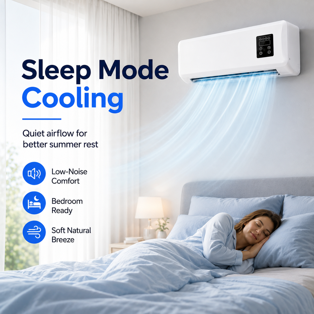 2-in-1 Wall Mounted Air Cooler & Heater with Remote Control