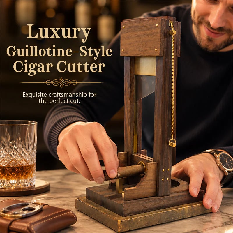 Luxury Desktop Cigar Cutter | Unique Guillotine Style Trimmer