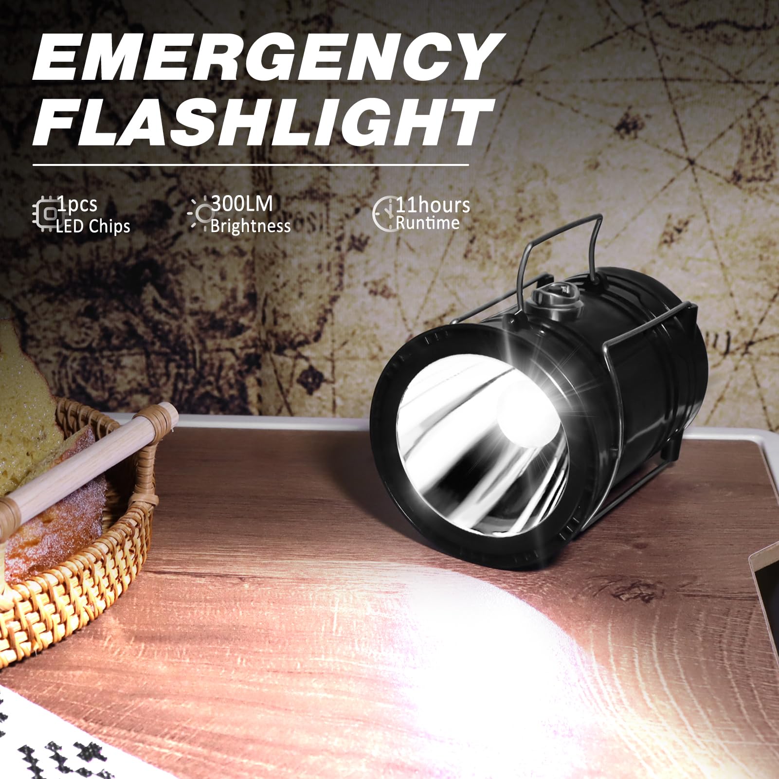 Solar Multifunctional Handheld Camping Lamp