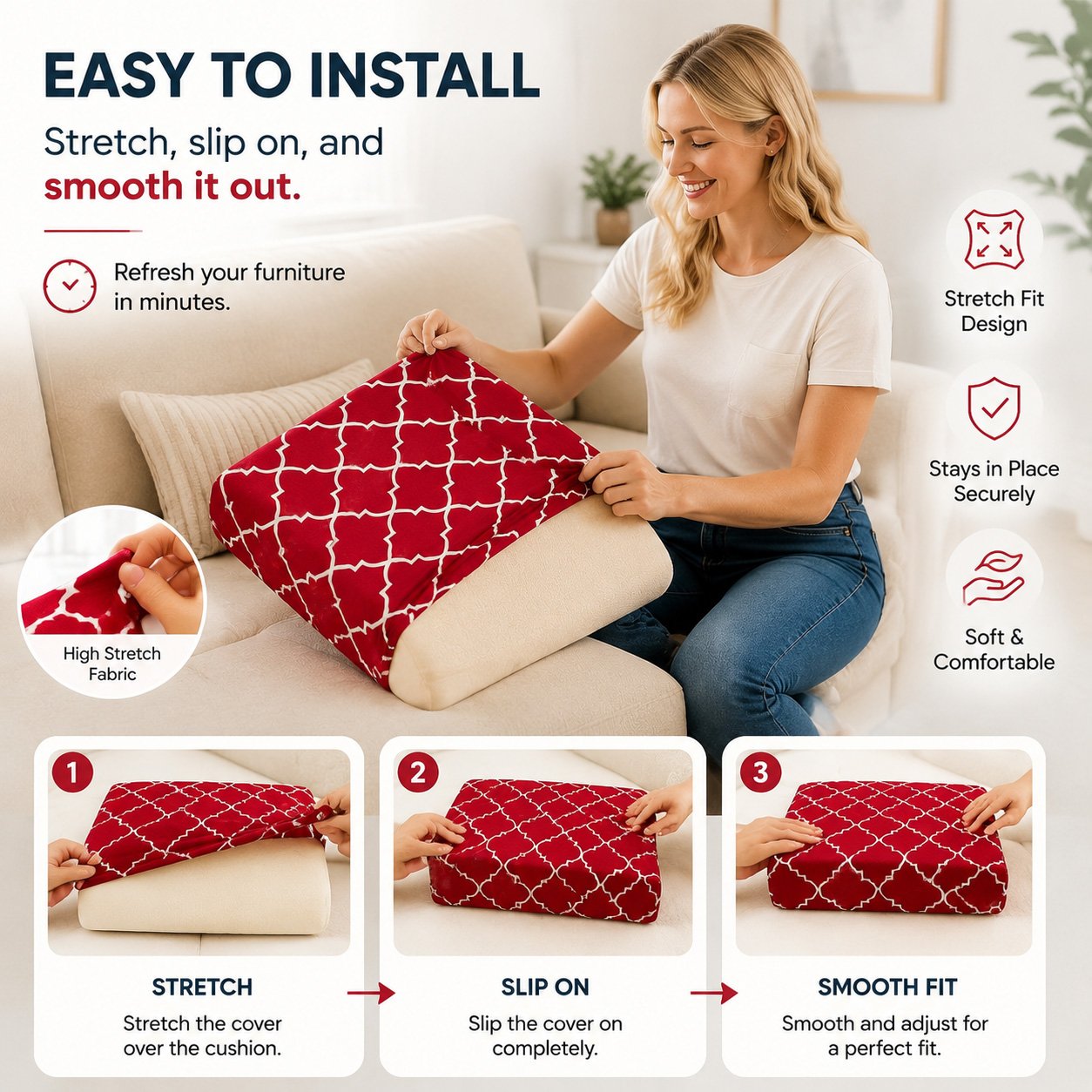 Outdoor Patio Sofa Cushion Covers 🛋️
