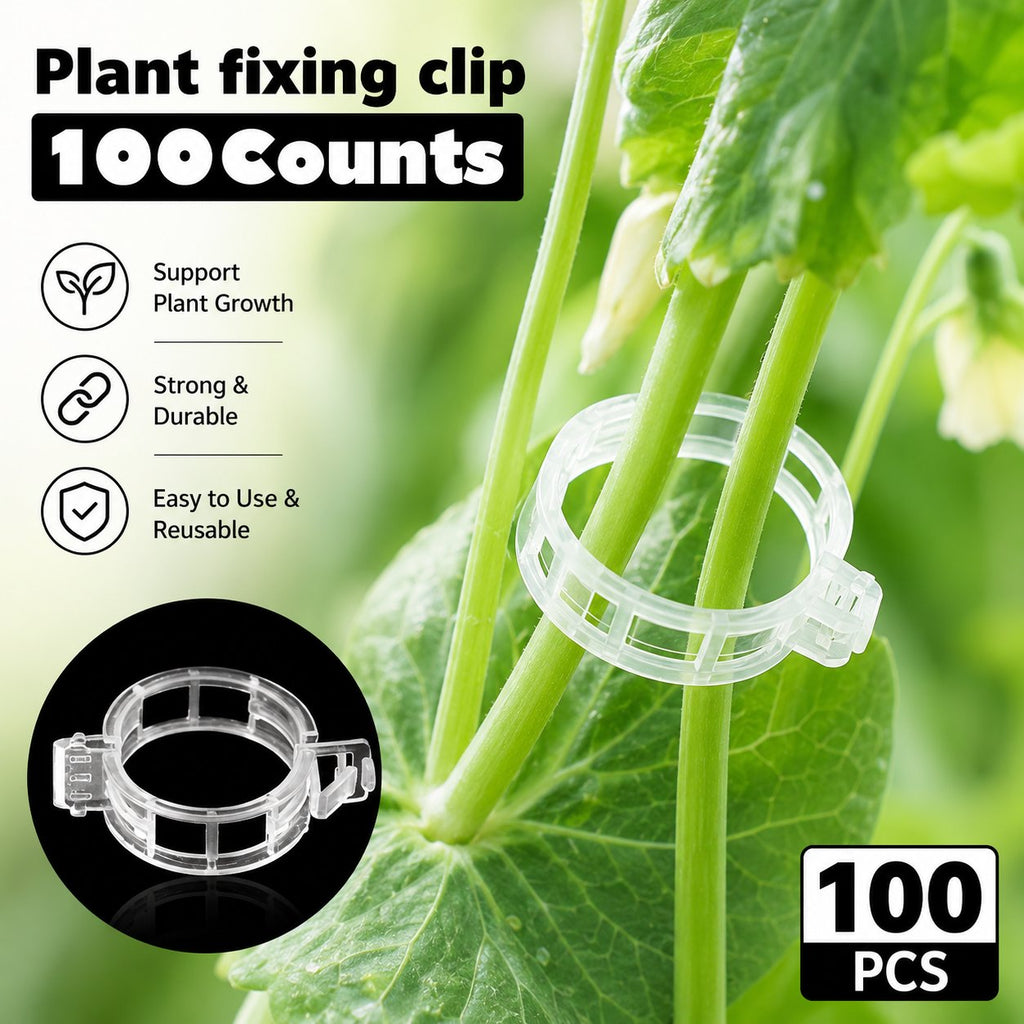 Reusable Plant Support Clips (100 clips)