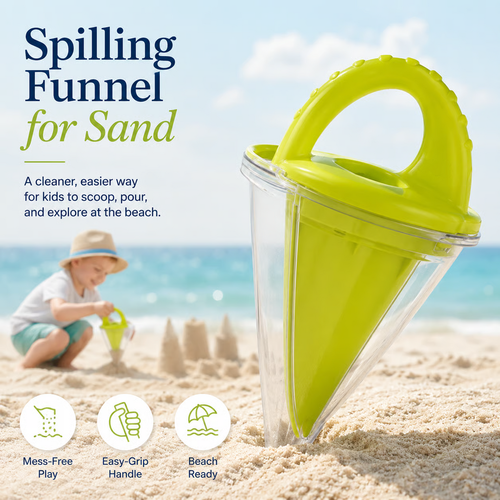🏖️Spilling Funnel Sand and Water Mixing Toy