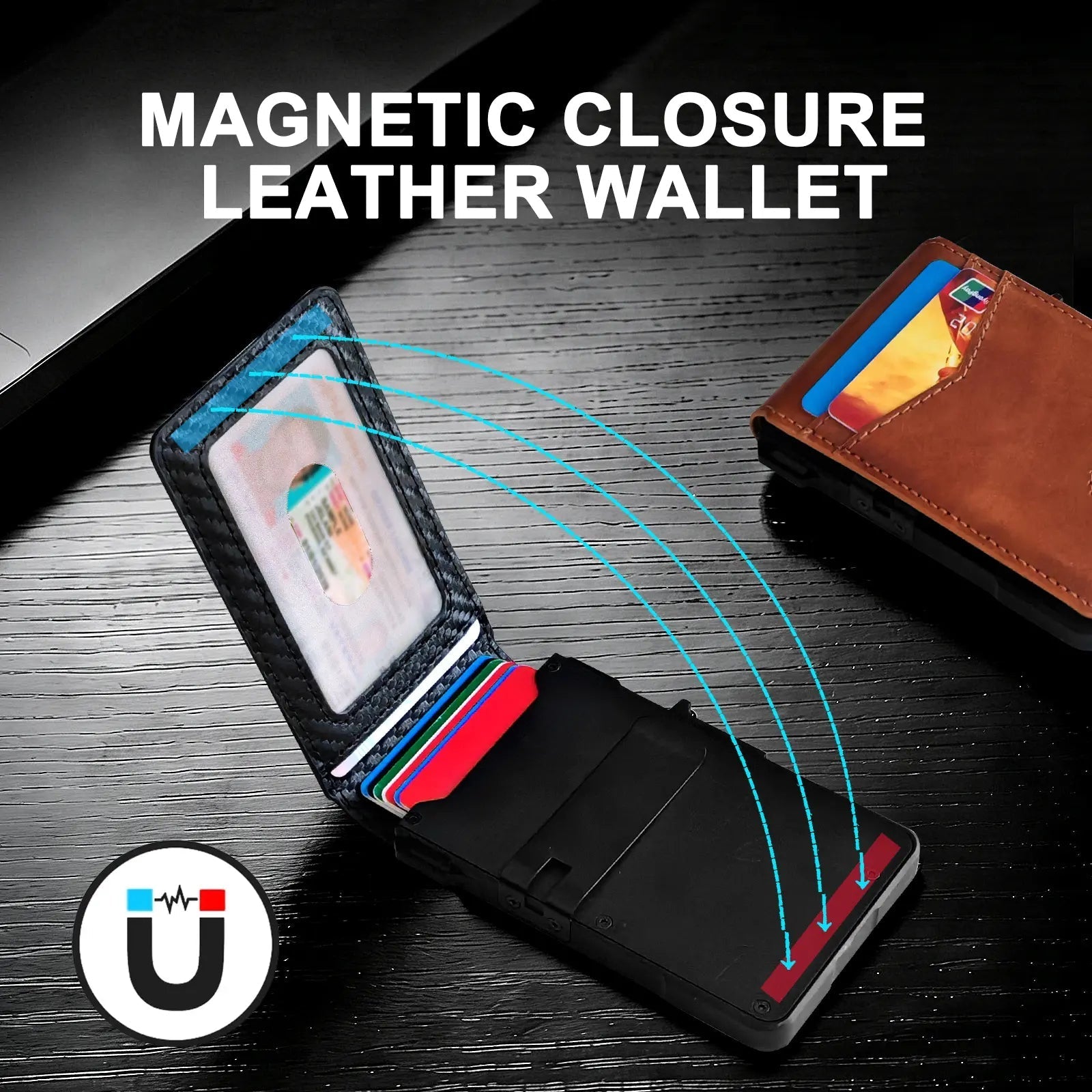 “Last Day! 50% OFF 🔥 Men's Multi-functional Business Wallet”.