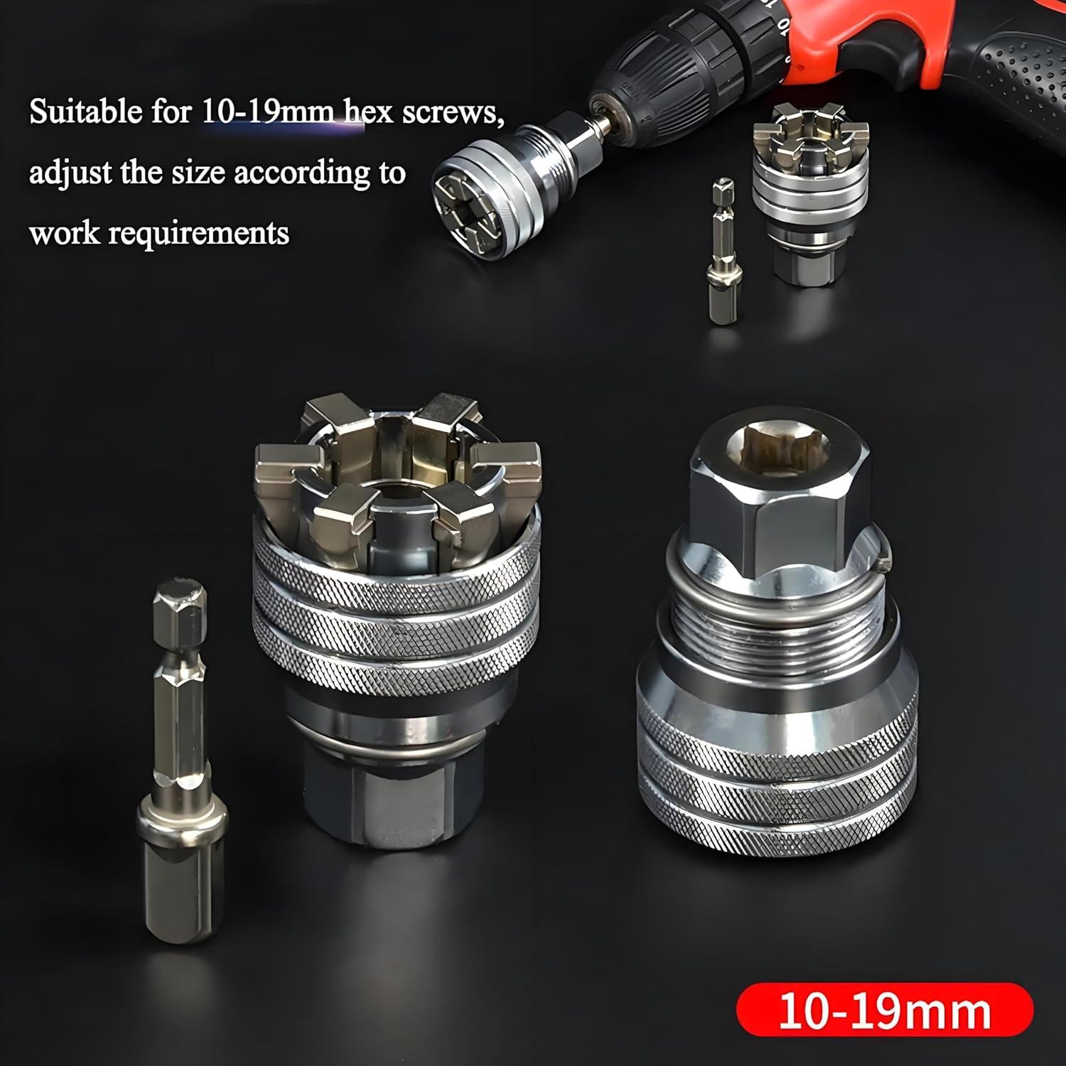 Upgraded Adjustable Universal Socket – 10mm-19mm Master Wrench Tool
