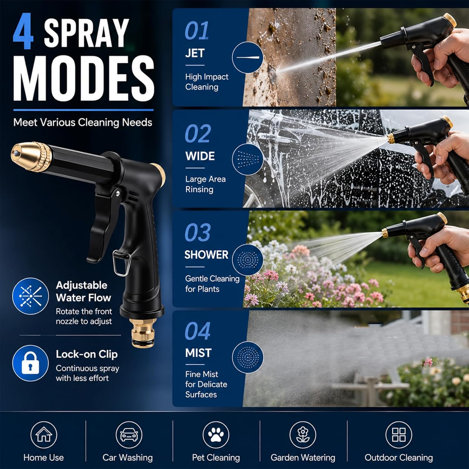 💫High Pressure Garden Hose Nozzle Sprayer Set