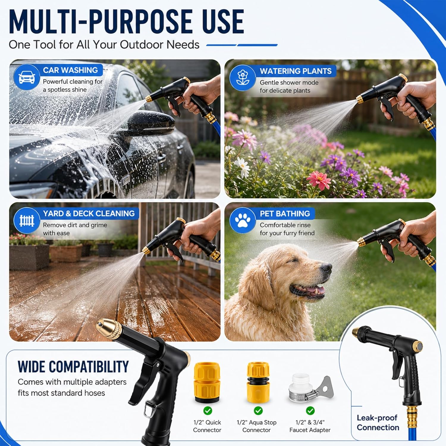 💫High Pressure Garden Hose Nozzle Sprayer Set