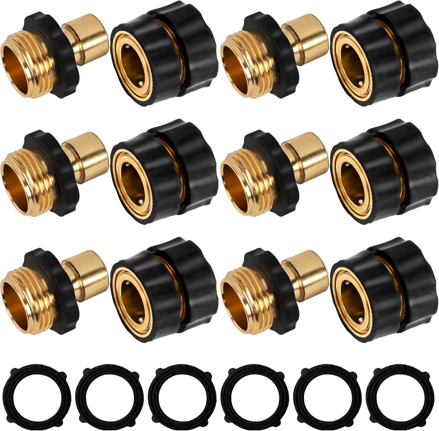 🔥2026 Universal Quick Connect Pro Garden Hose Fittings – Heavy-Duty Reusable Premium Rust-Proof Hose Coupler Set 🛠️