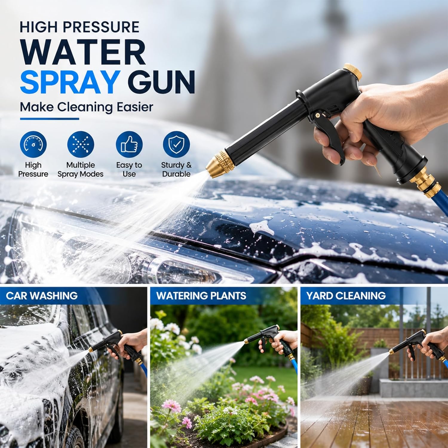 💫High Pressure Garden Hose Nozzle Sprayer Set