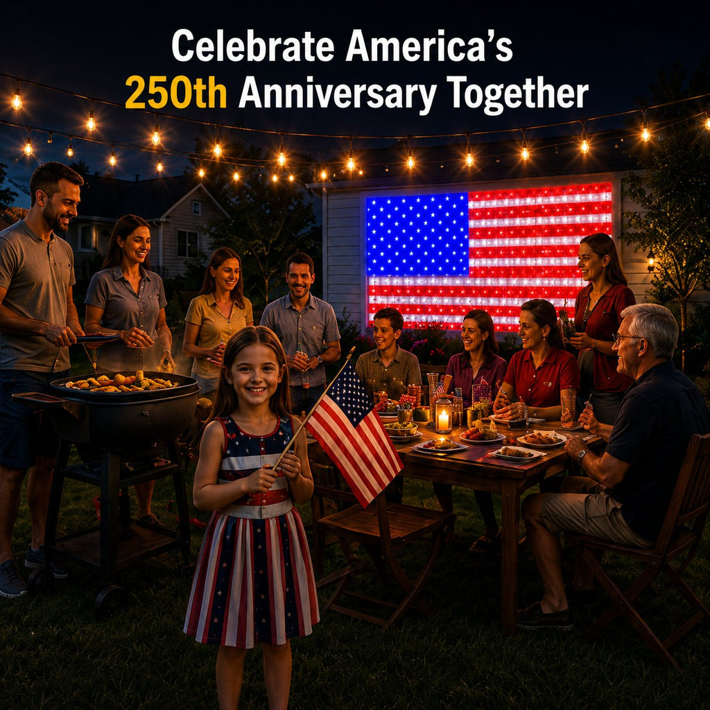 🔥Last Day: 49% OFF-Solar American Flag Net Lights