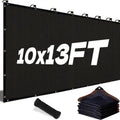 🎖️90% Blackout Cloth (Black) - 10 x 13ft UV-Resistant Shade Net with Reinforced Rivets