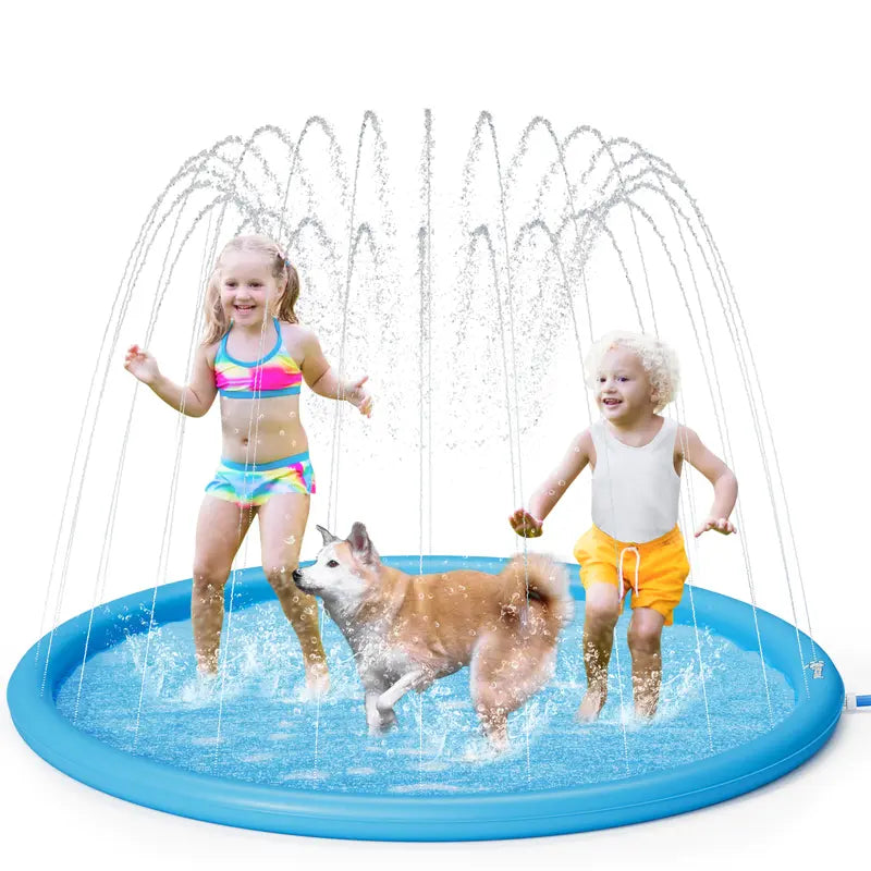 🐶 Splash Mat – Anti-Slip Water Play for Dogs & Kids, Summer Fun 💦