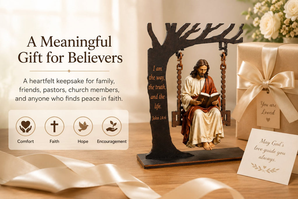 🔥Last Day 50% OFF - ✝️📚Christian Jesus Swing Ornament