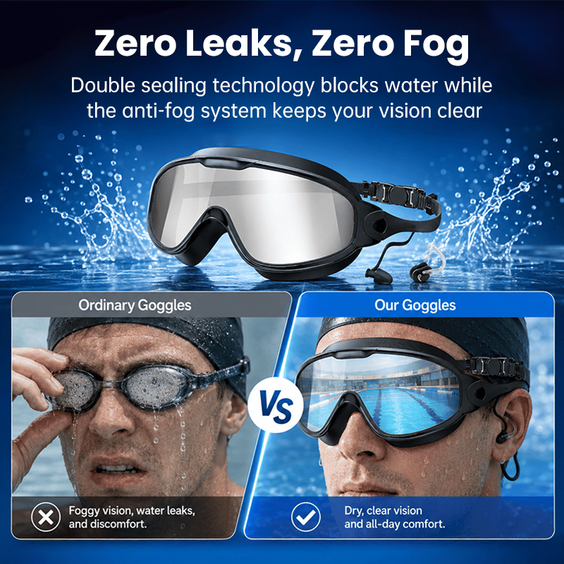 🏊 Anti-Fog Pro-Grade Adult Swim Goggles