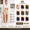Women's Athletic Shorts High Waisted Running Yoga Shorts Summer Casual Burmuda Shorts with Pockets Activewear
