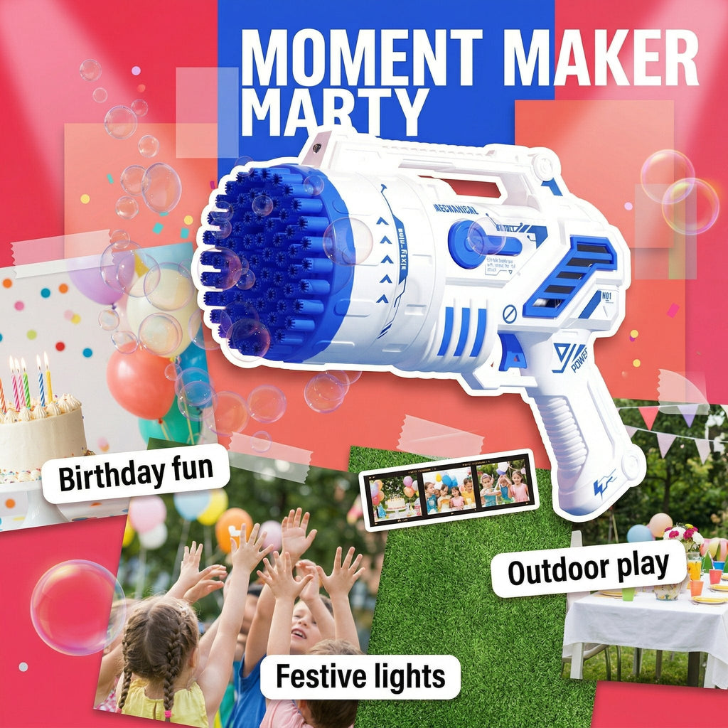 Kids' Bubble Machine – Festive Party Supply