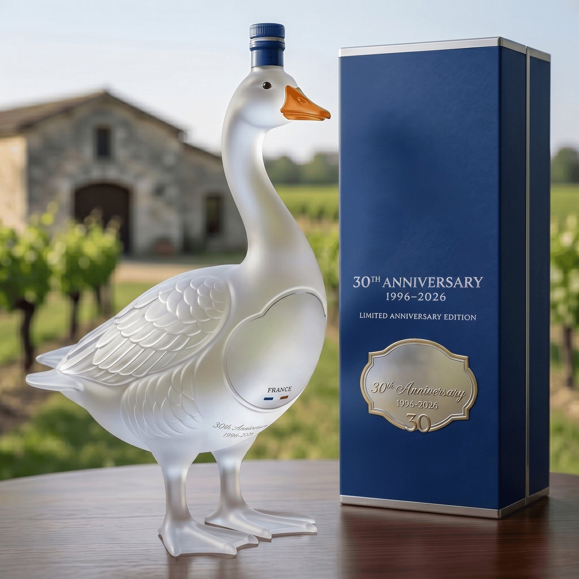 30th Anniversary 3D SculptedVodka Bottle🦢